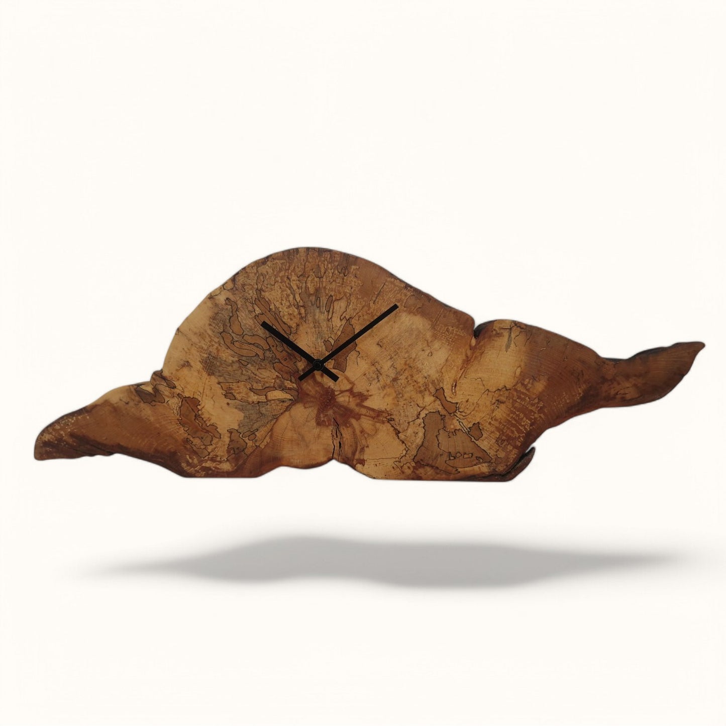 Tischuhr Buche - länglich 72cm