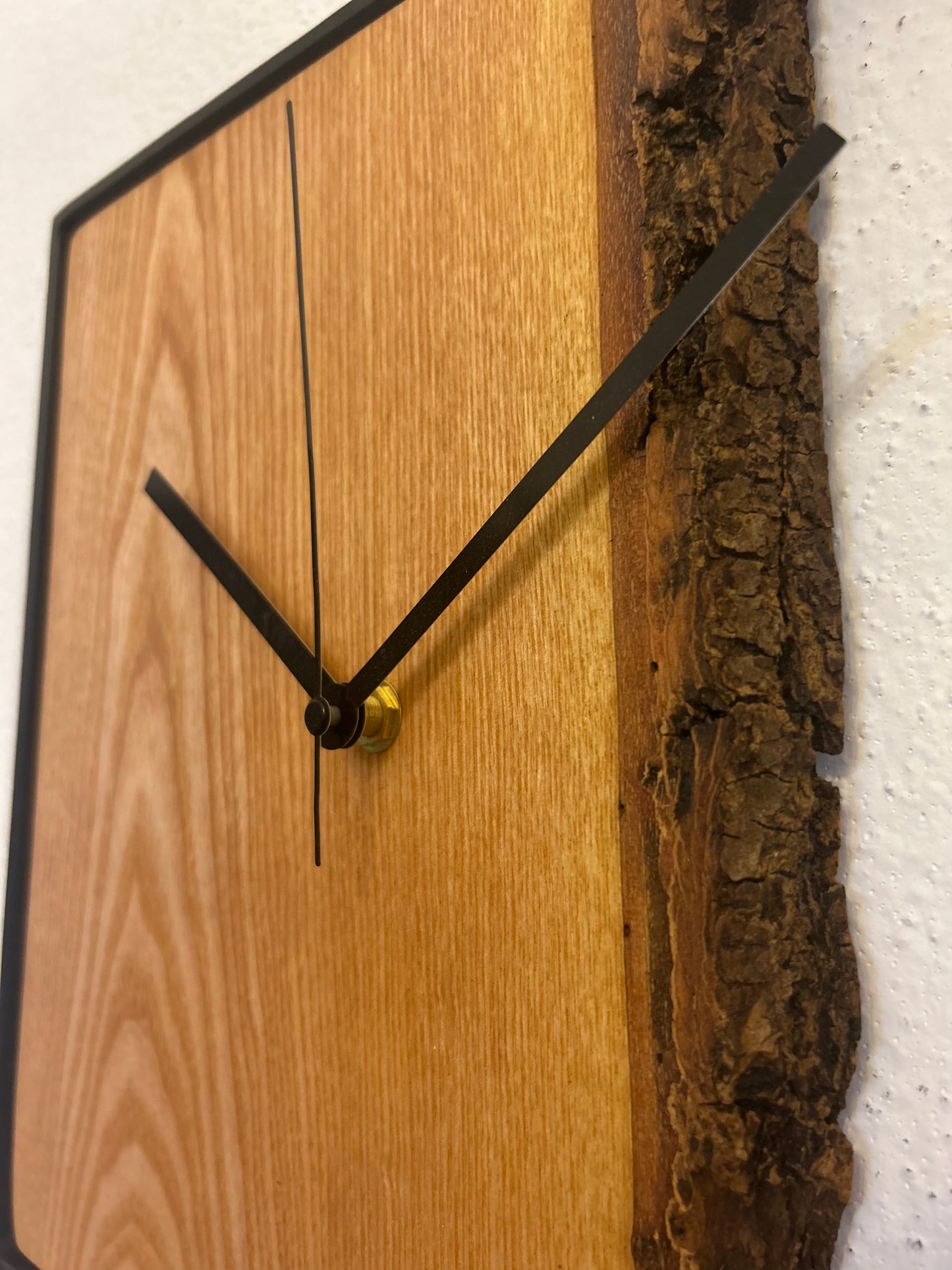 Wanduhr Esche - Quadratisch