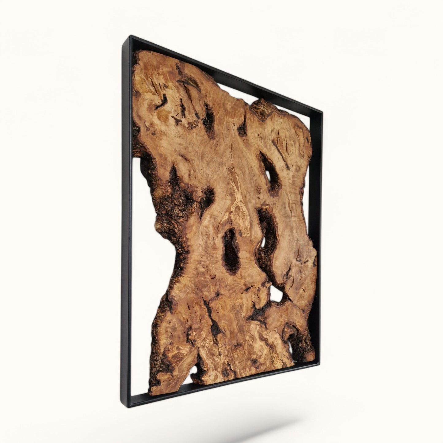 Wandbild Hochformat Olivenholz