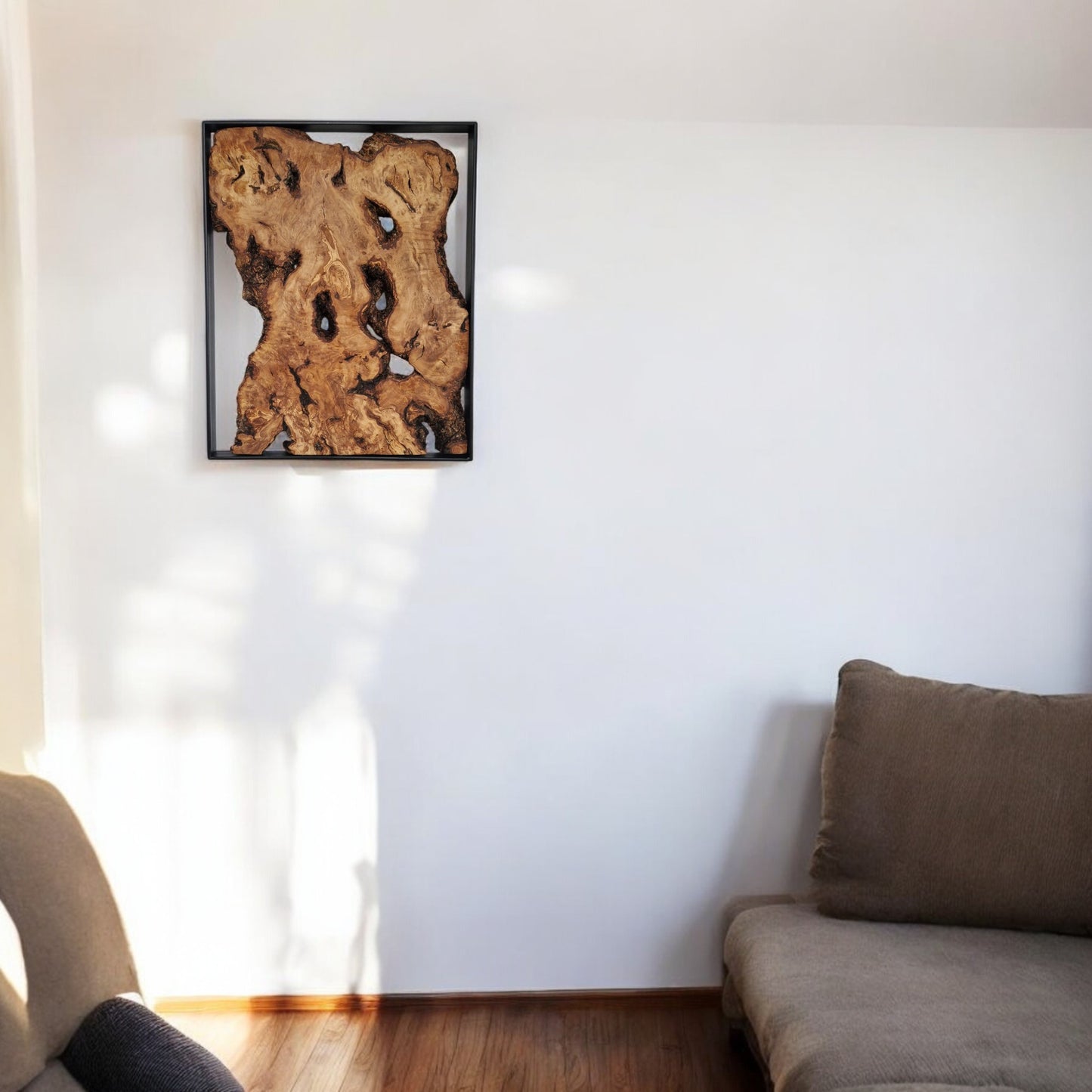 Wandbild Hochformat Olivenholz
