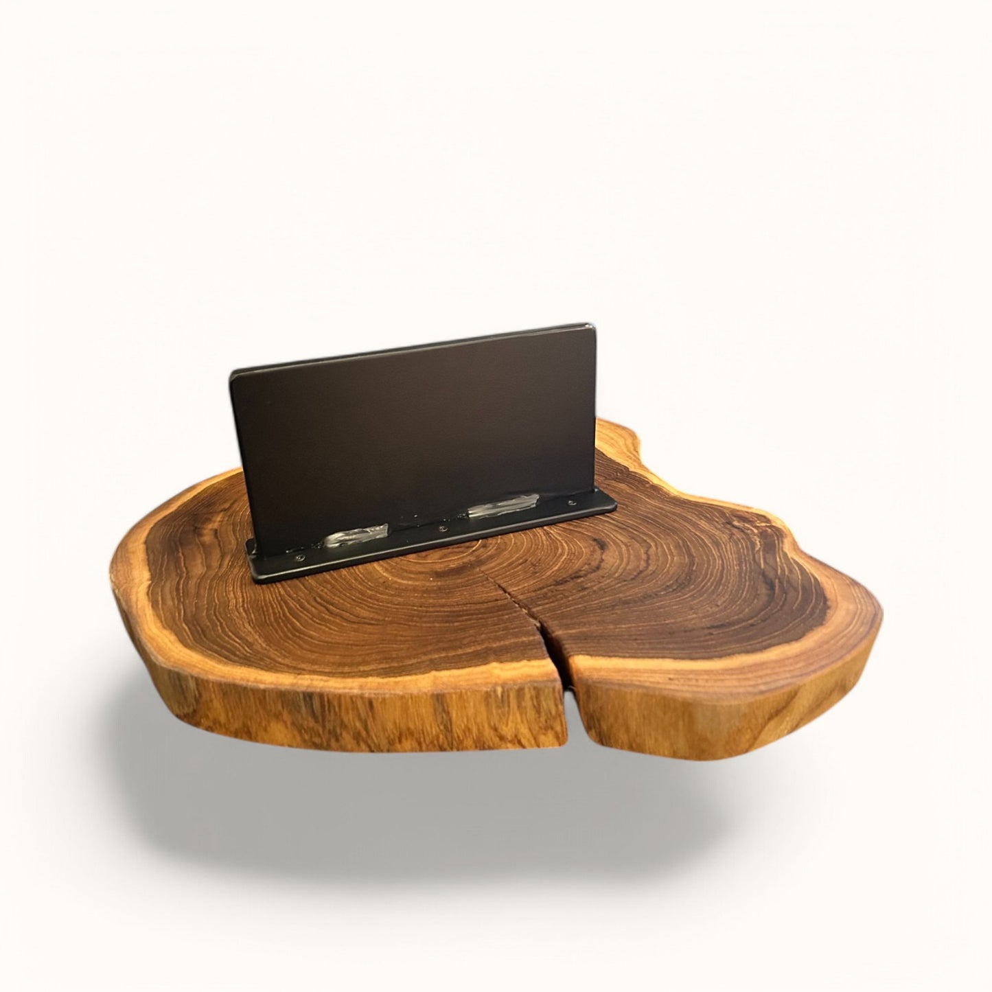 Sofatablett- Teak Holz - Couch Ablage