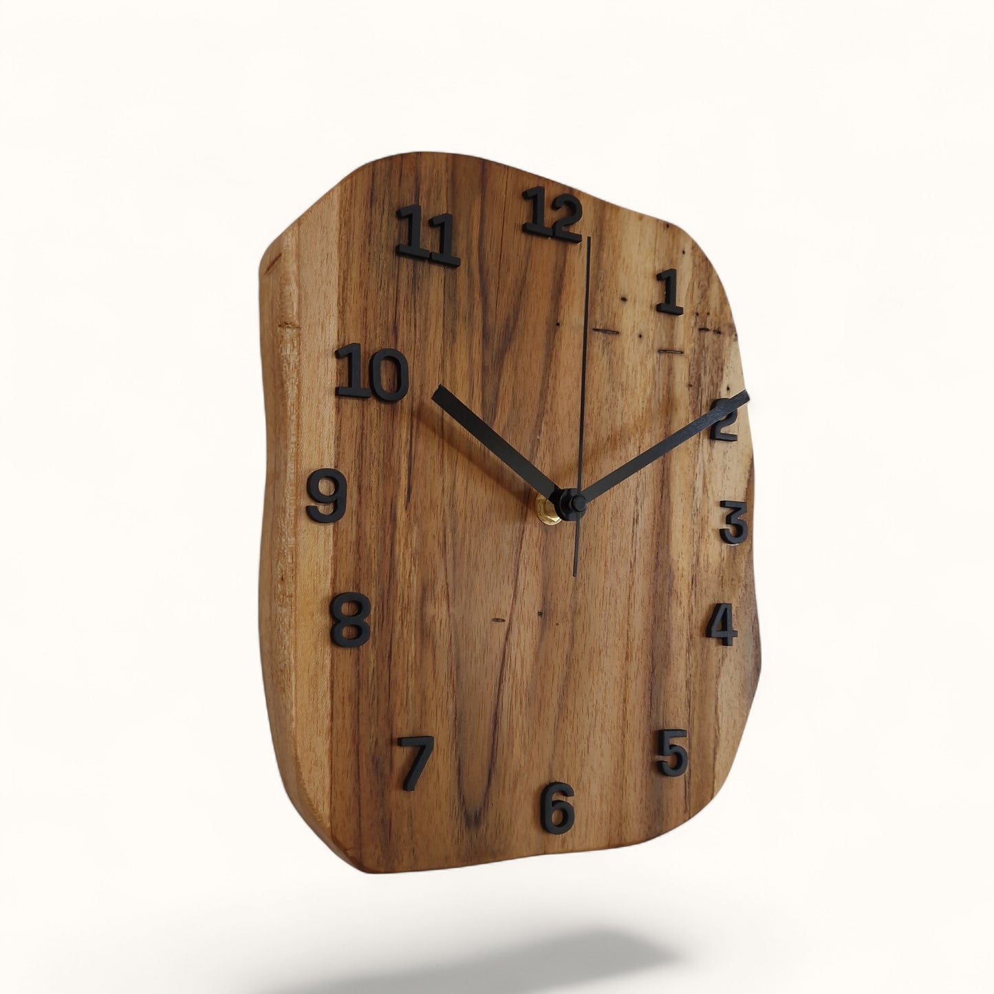 Wanduhr Teak ohne Rahmen - 25x20cm
