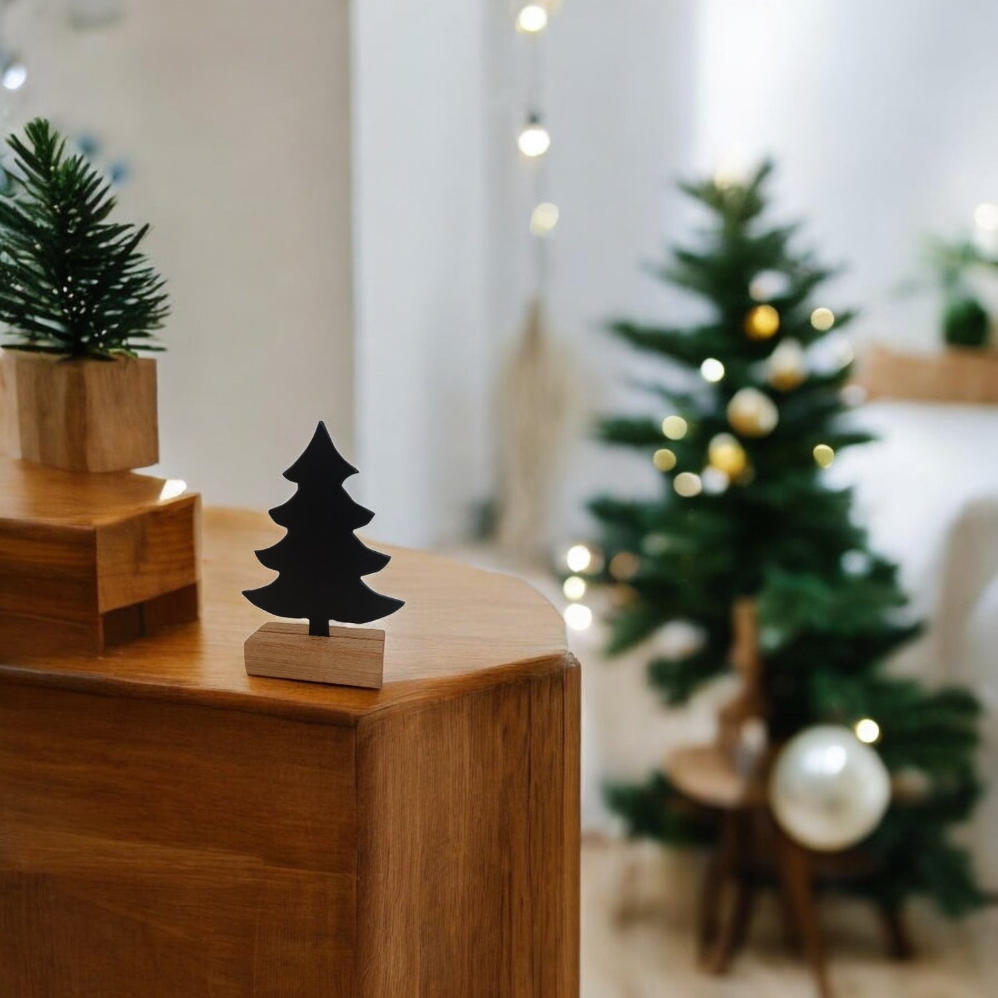 Weihnachtsdeko Christbaum Metall + Kartenhalter