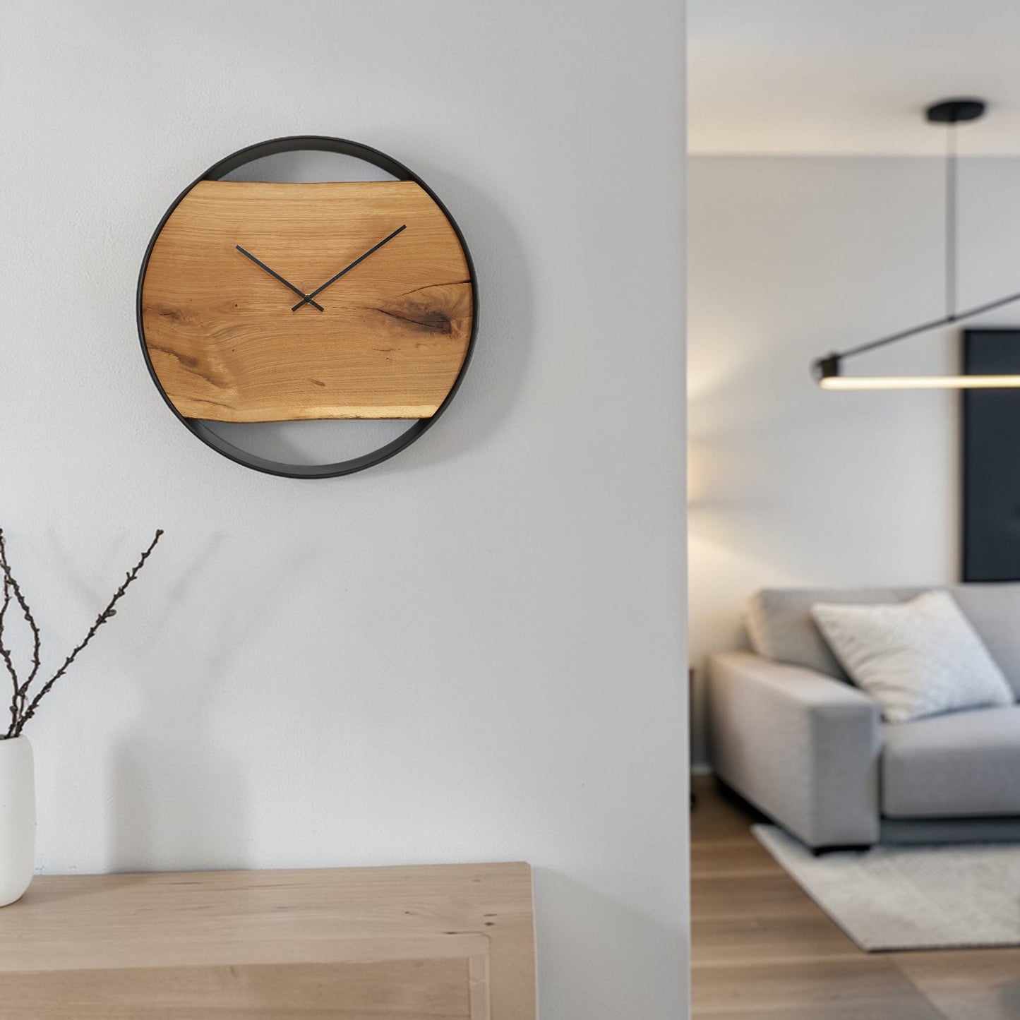 Wanduhr Eiche - 45cm